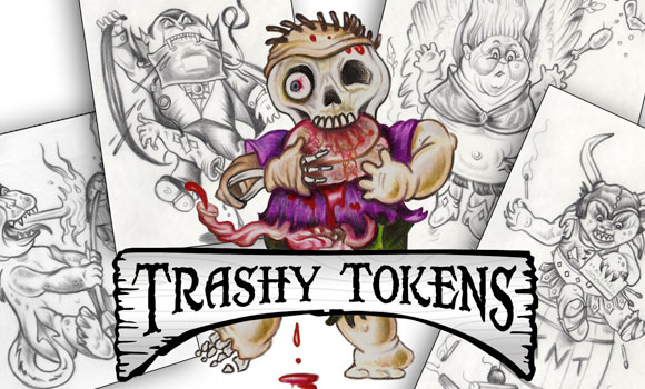 Trashy Token's Logo and Zombie