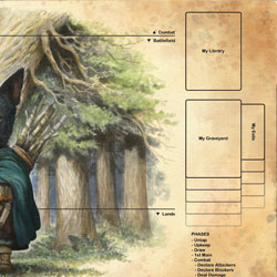 Product Photo of the Boston Terrier Druid Playmat by Justin Gerard