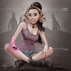 Product Photo of Black Magic Gamer Girl Playmat