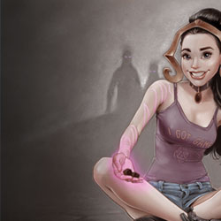 Product Photo of the Black Magic Gamer Girl Playmat