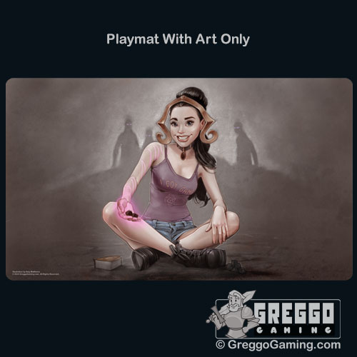 Product Photo of the Black Magic Gamer Girl Playmat