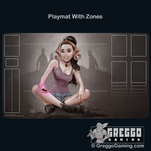 Product Photo of the Black Magic Gamer Girl Playmat