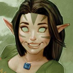 Product Photo of the Green Magic Gamer Girl Playmat