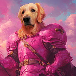 Example Image of a Custom Pet Portriat