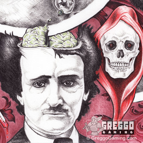 Product Photo of the Edgar Allan Poe Playmat by Lisa Pangborn